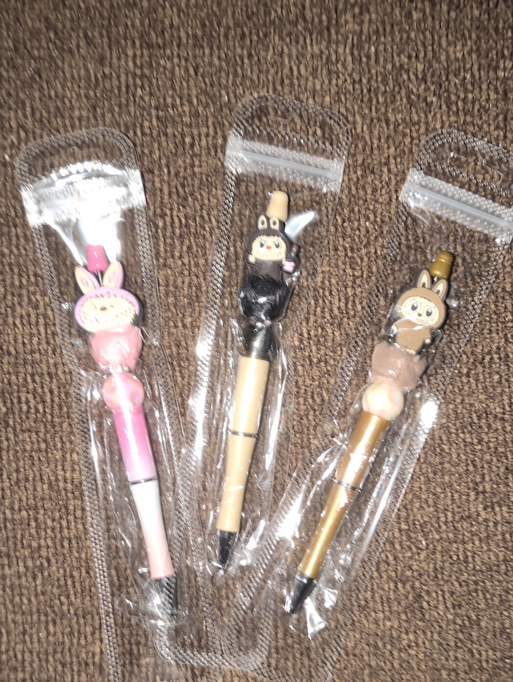 Cute Animal Top Ballpoint Pen Pick One- Pink, Black, Gold